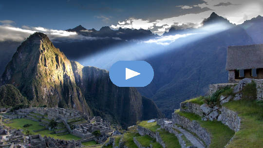 The Meditation: A Sacred Shamanic Journey to Machu Picchu ray of light shining on Machu Picchu