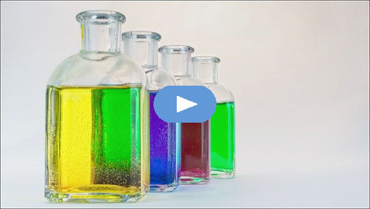 How To Create A Love Solution (Video) clear bottles of colored water