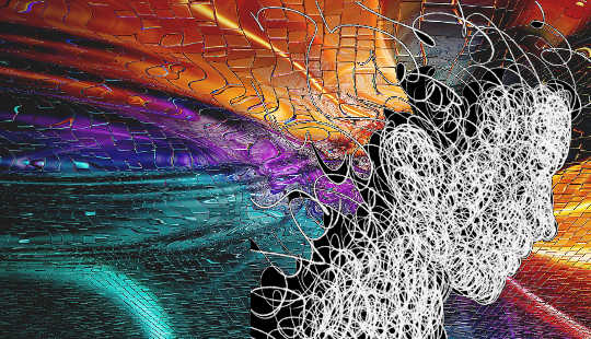 On The Road of Transformation and Rebirth line drawing of a woman's face