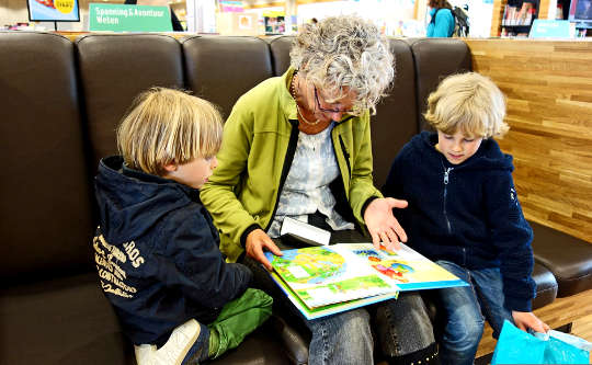 A Grandmother's Scottish Tale for the Fall Equinox a grandmother reading to her two grandchildren