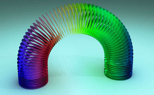 Today's Inspiration: October 29, 2022 a multicolored slinky
