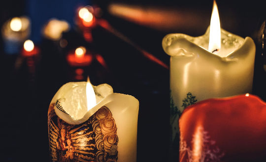 The Five Stages of the Healing Journey: The Five I’s several lit candles