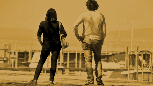 Happy Family 2.0: Life After Divorce a couple seen from the back looking out at a house