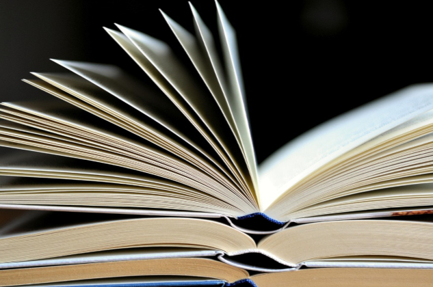 A stack of open books on top of each other.&nbsp;Image by congerdesign from Pixabay.&nbsp;