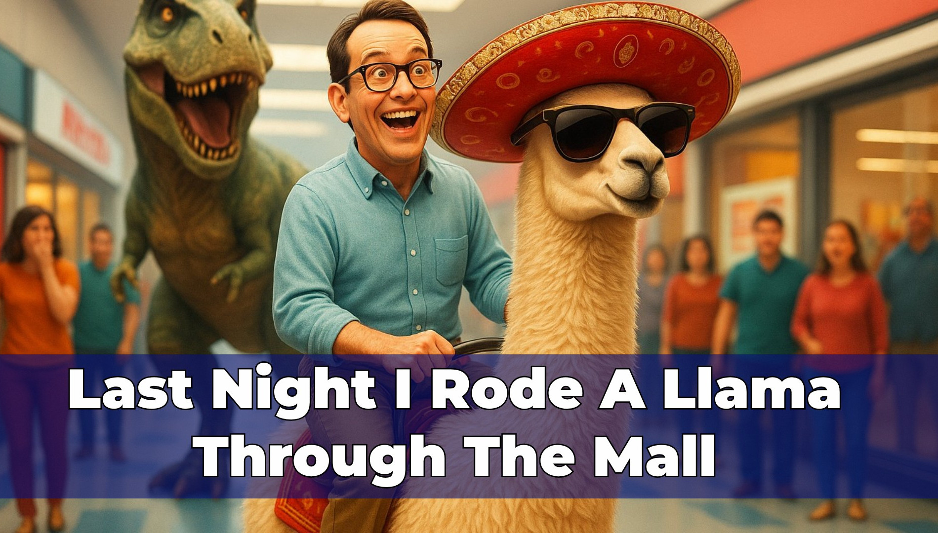 Last Night I rode A llama through The Mall