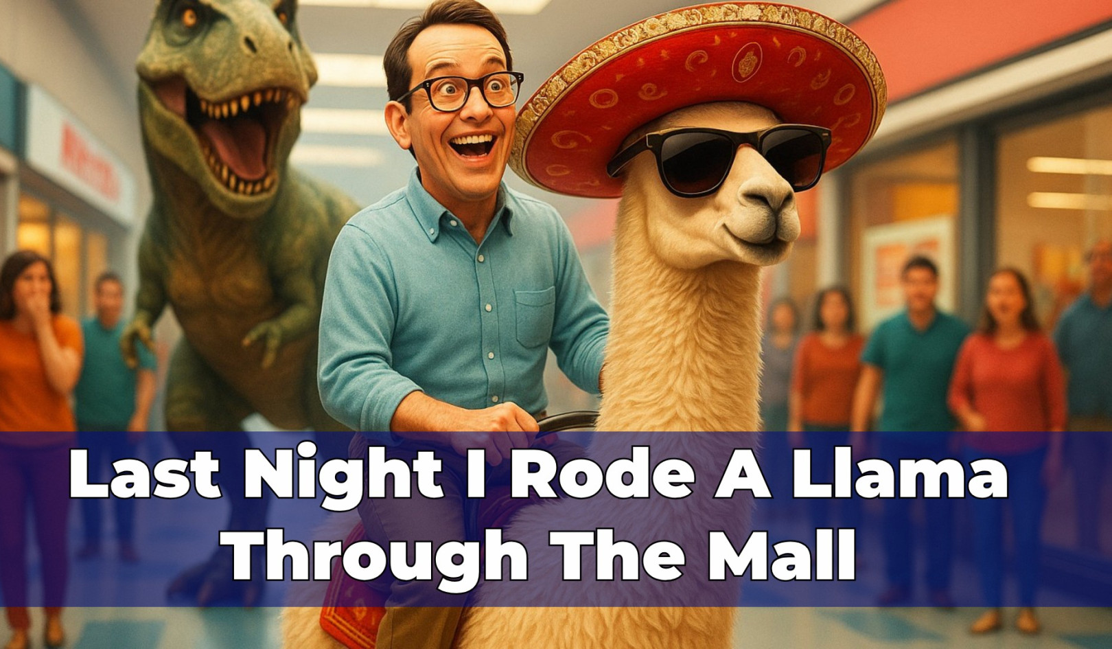 Last Night I rode A llama through The Mall